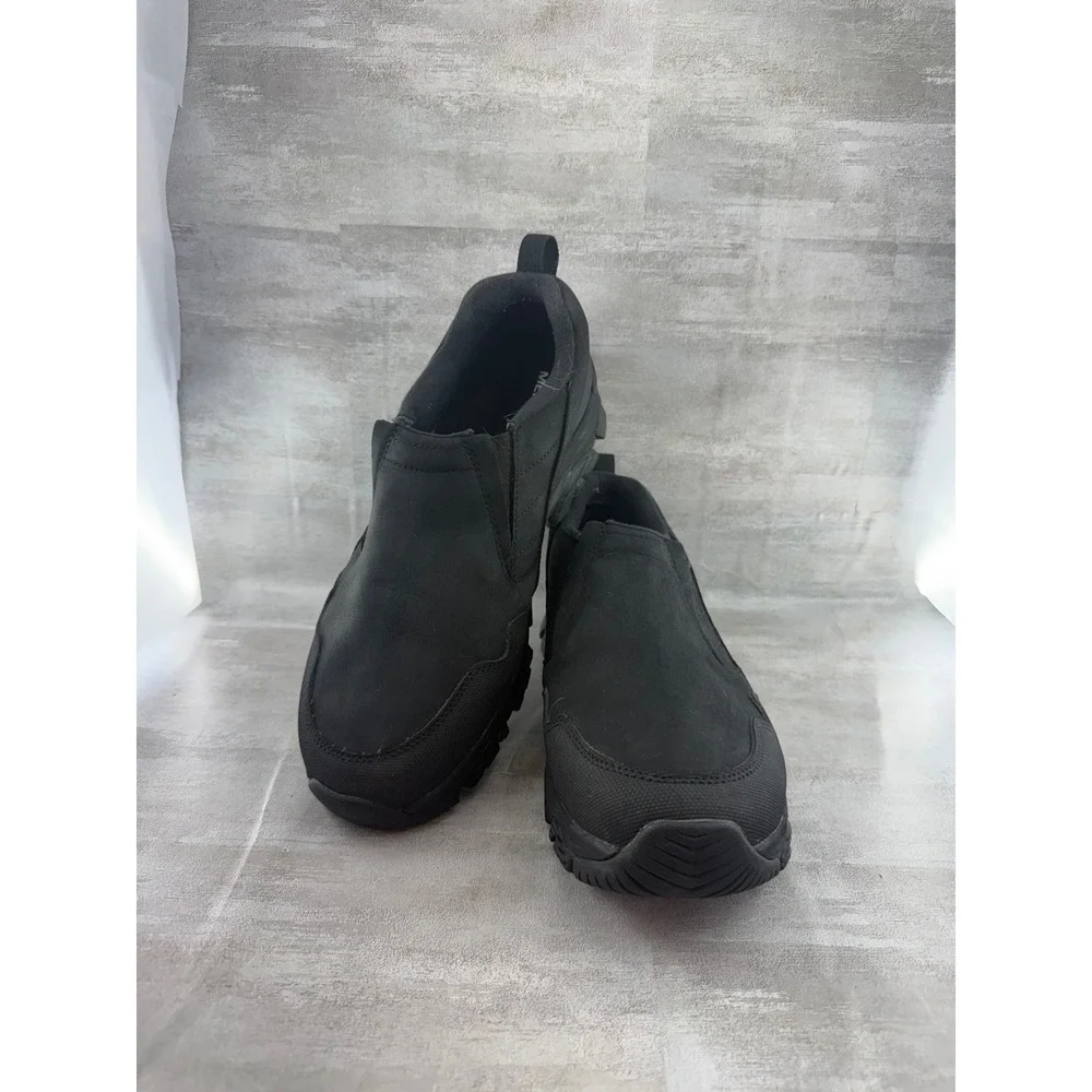 Merrell Coldpack 2 Tall Moc Waterproof Black Vibram Arctic Grip Shoes Men Sz 13